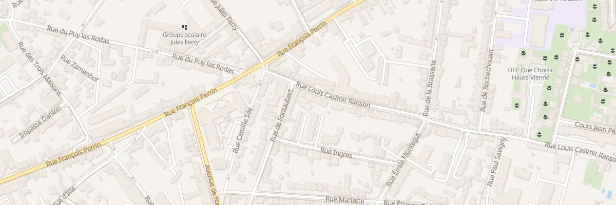 Plan du 125 Rue Louis Casimir Ranson à Limoges