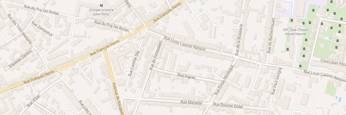 Plan du 123 Rue Louis Casimir Ranson à Limoges