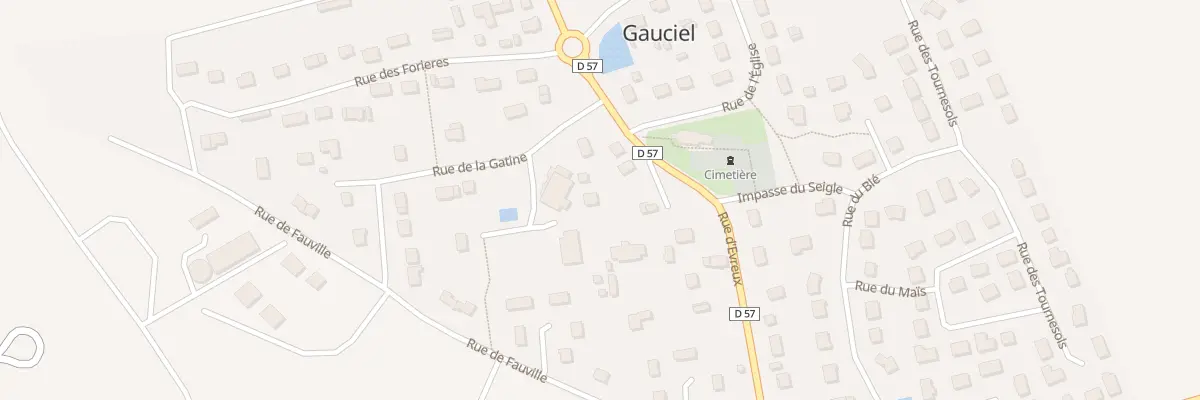 Plan du 1 Rue de la Gatine à Gauciel