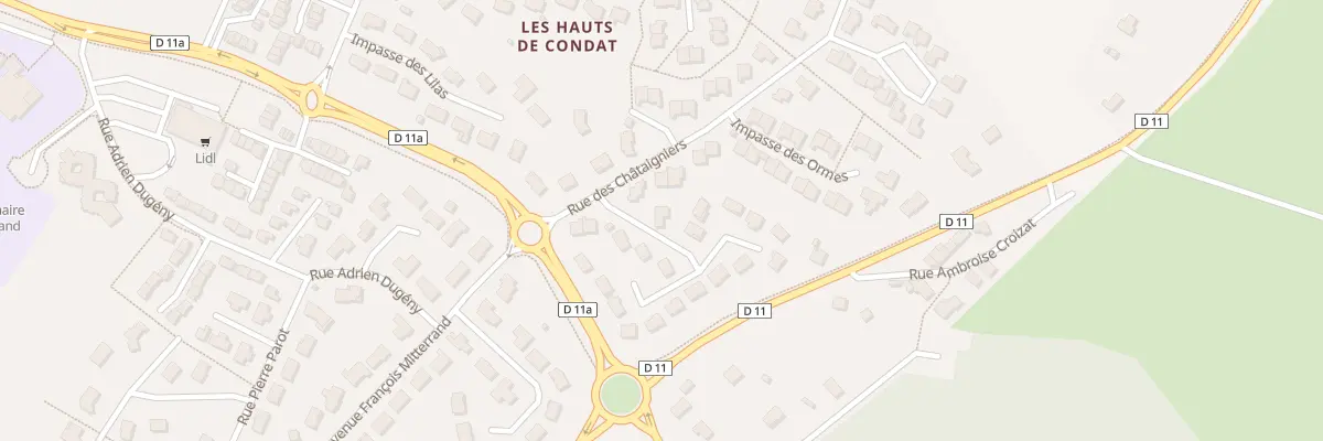 Plan du 1 Imp des Frênes à Condat-sur-Vienne