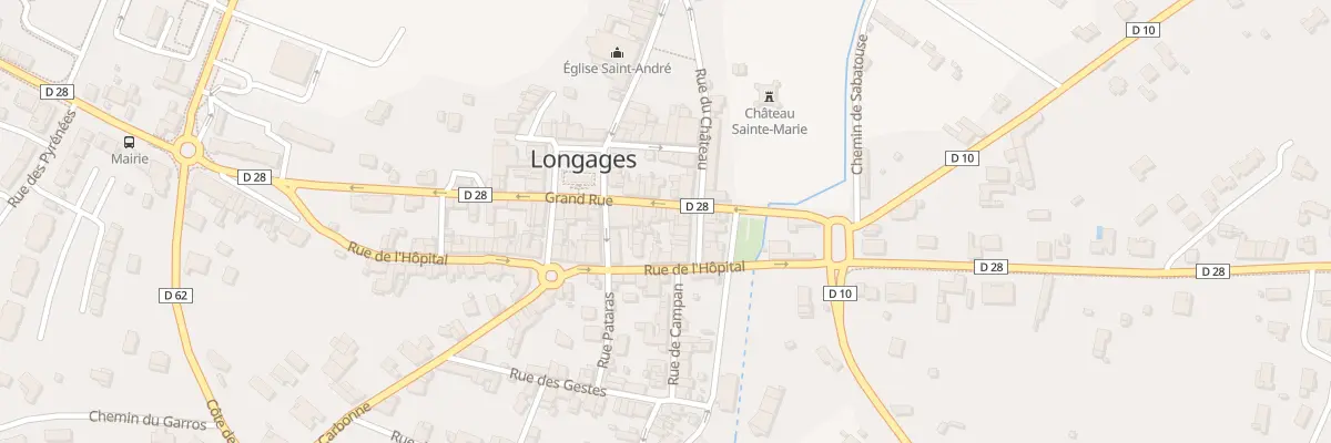Plan du 38 Grand Rue à Longages