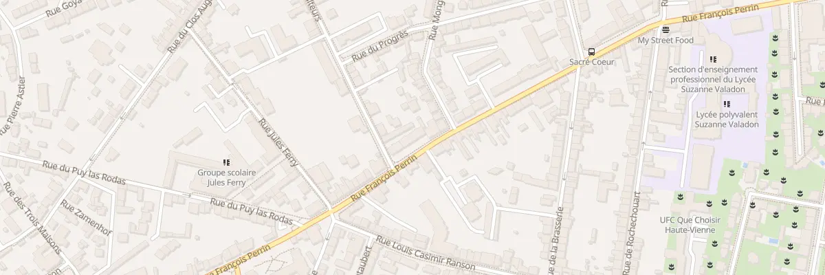 Plan du 122 Rue François Perrin à Limoges