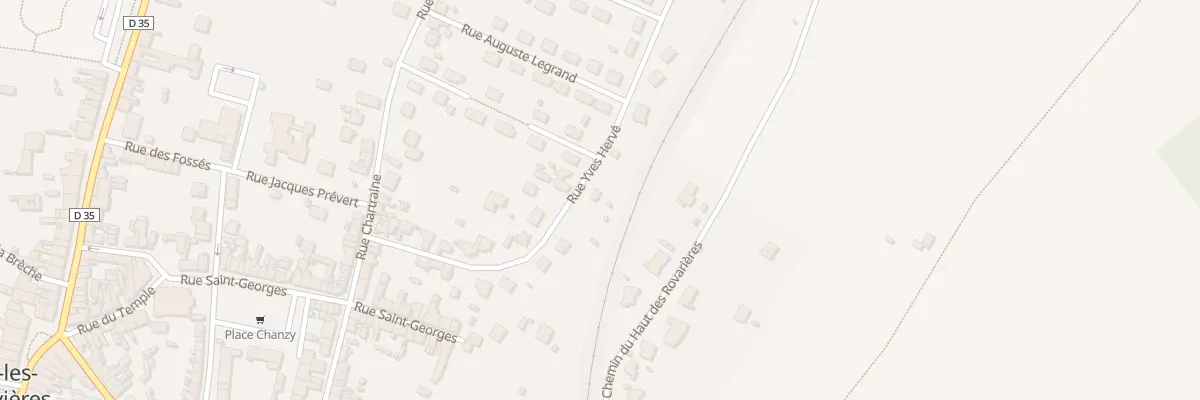 Plan du 20 Rue Yves Hervé à Cloyes-les-Trois-Rivières
