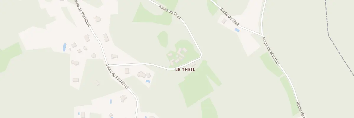 Plan du 233 Rte du Theil à Vitrac