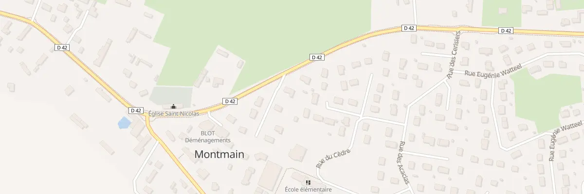 Plan du 1130 Rte de Lyons à Montmain