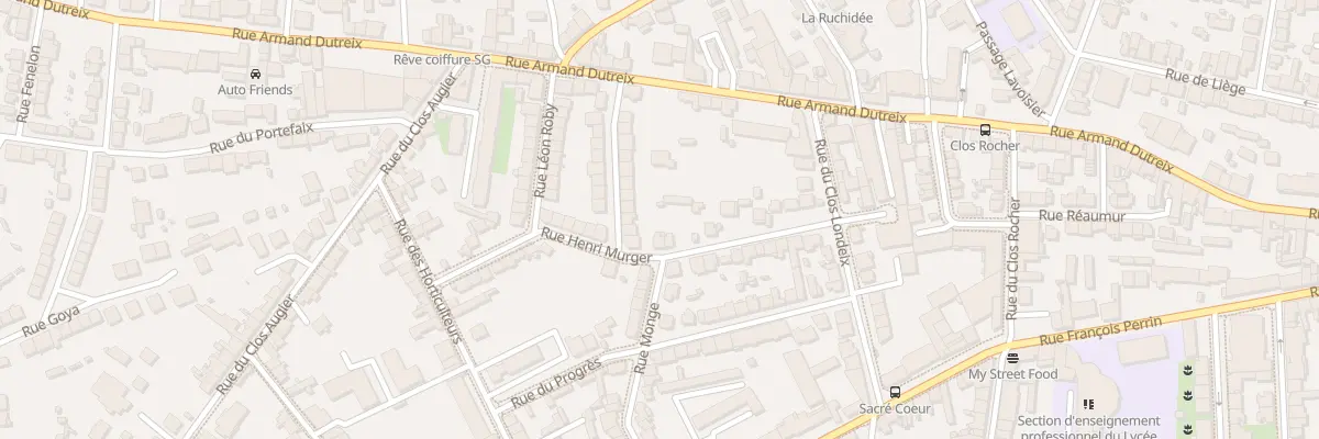 Plan du 41 Rue Monge à Limoges