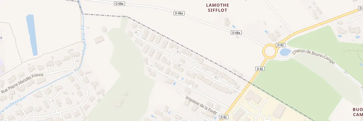 Plan du 1795 Rte de Bragot à Fonsorbes