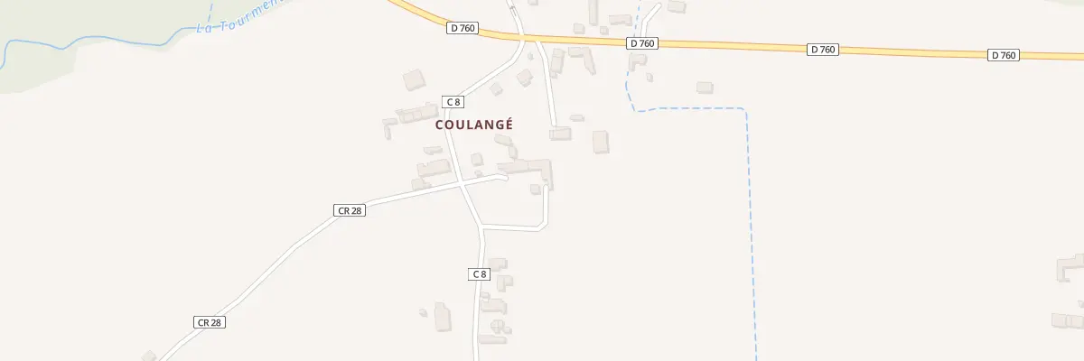 Plan du 8 Coulange à Villeloin-Coulangé