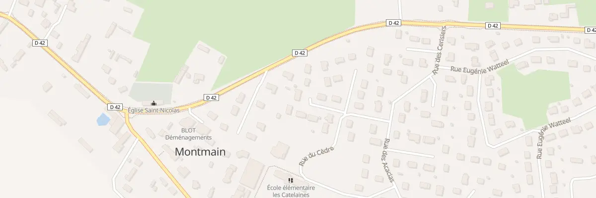 Plan du 8 Imp des Poiriers à Montmain