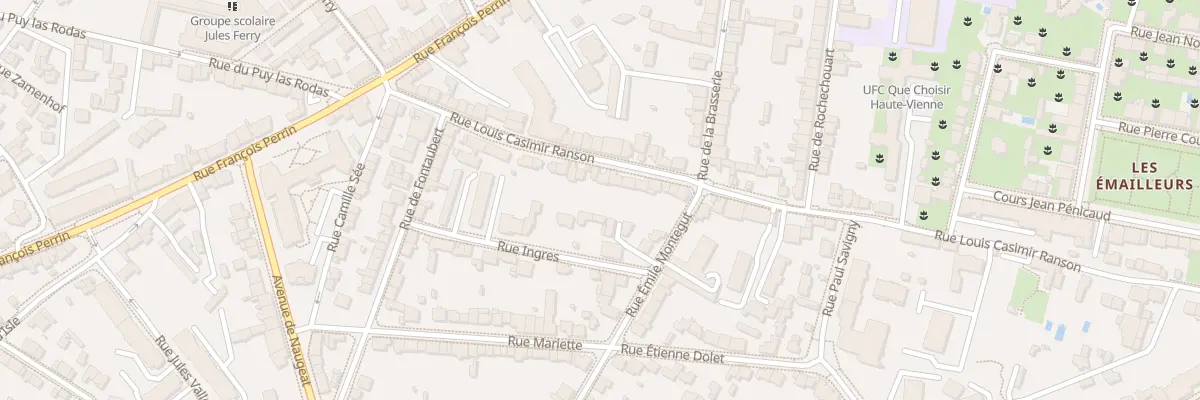 Plan du 105 Rue Louis Casimir Ranson à Limoges