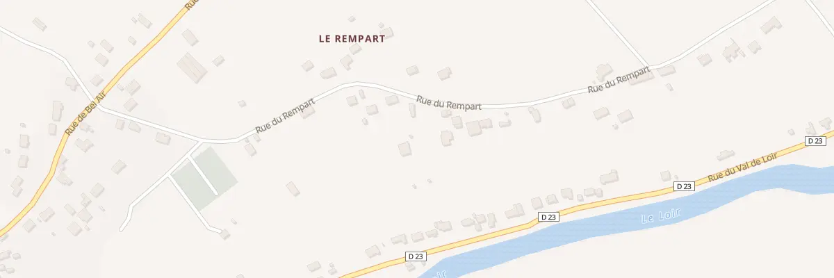 Plan du 28 Rue du Rempart à Cloyes-les-Trois-Rivières