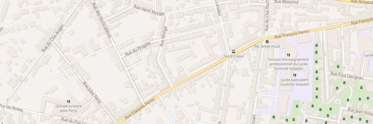 Plan du 96 Rue François Perrin à Limoges
