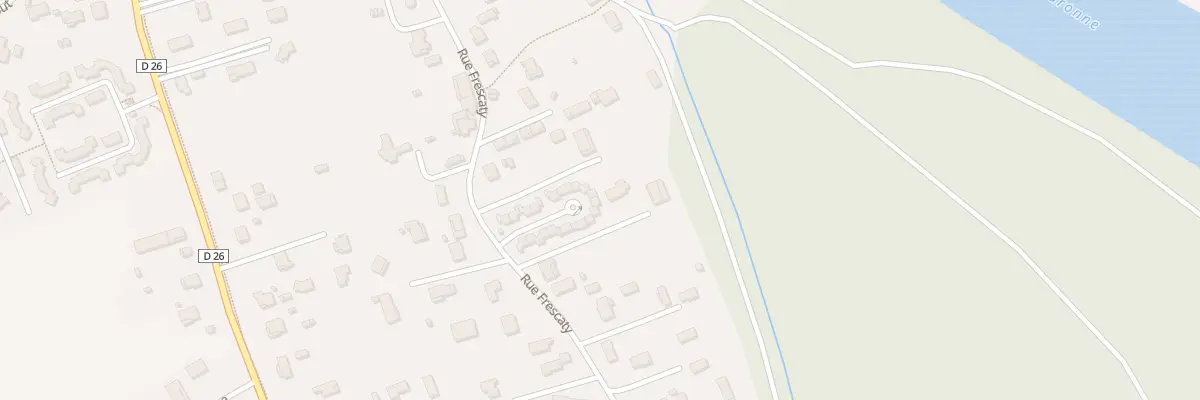 Plan du 555 Rue Frescaty à Verdun-sur-Garonne