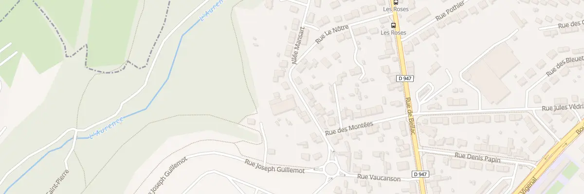 Plan du 57 Rue Vaucanson à Limoges