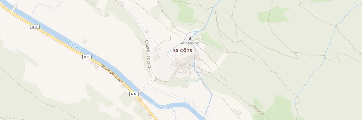 Plan du 70 Escots à Ustou