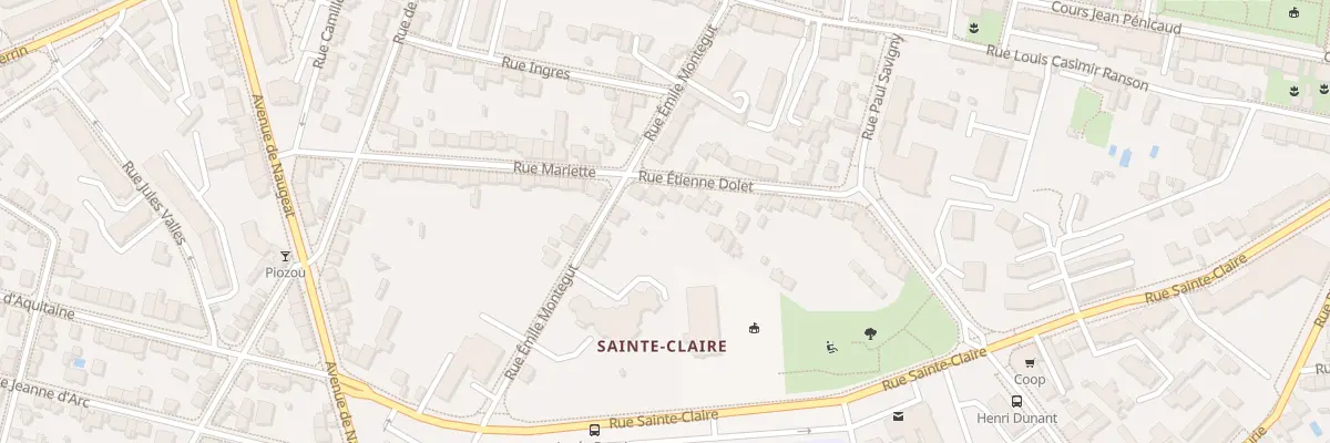 Plan du 25 Rue Etienne Dolet à Limoges