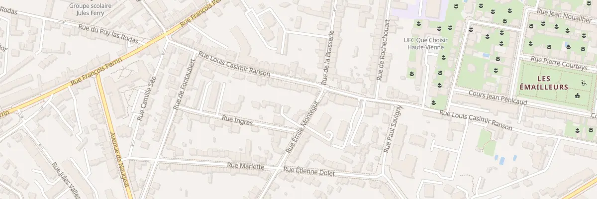 Plan du 97 Rue Louis Casimir Ranson à Limoges