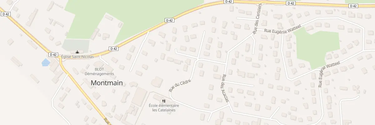Plan du 4 Rue du Cèdre à Montmain