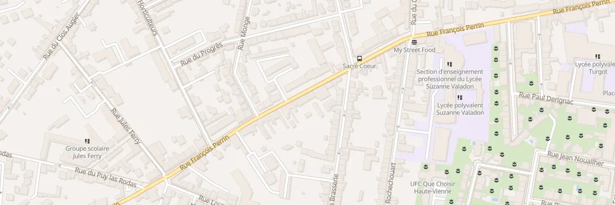 Plan du 89 Rue François Perrin à Limoges
