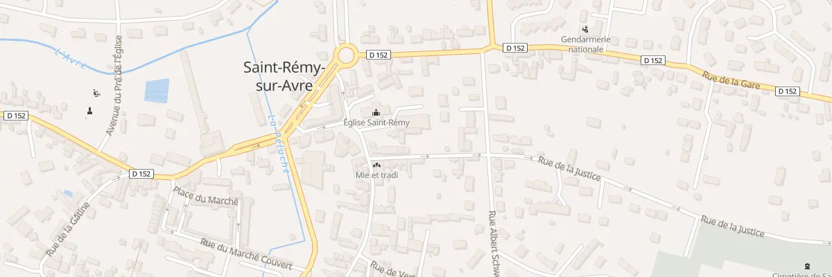 Plan du 3 Rue de la Justice à Saint-Rémy-sur-Avre