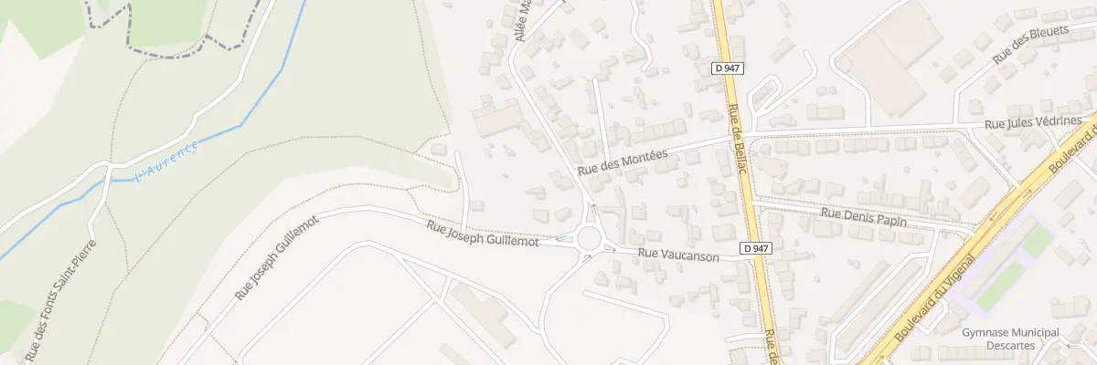 Plan du 43 Rue Vaucanson à Limoges