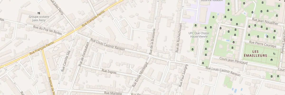 Plan du 98 Rue Louis Casimir Ranson à Limoges