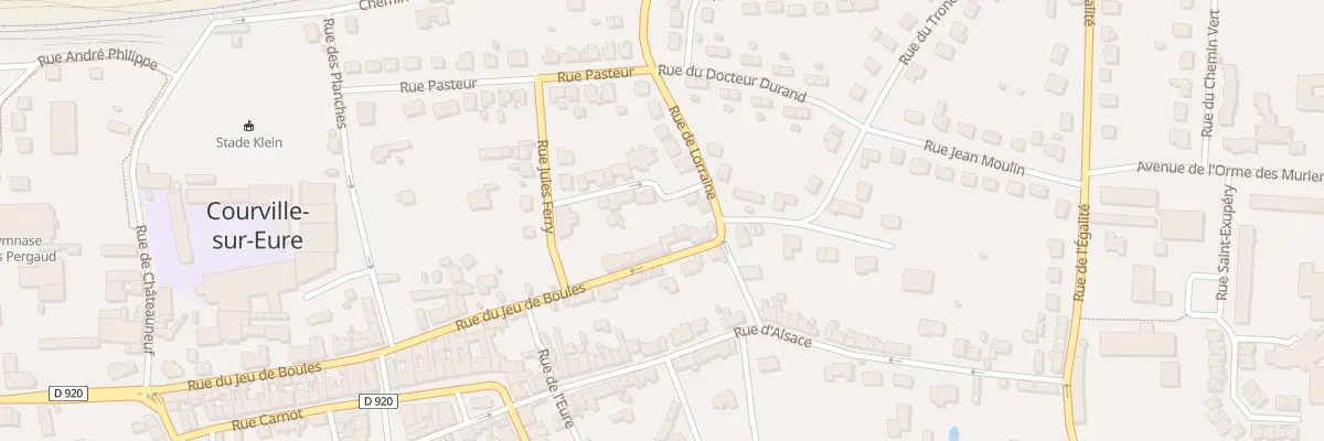 Plan du 33 Rue du Jeu de Boules à Courville-sur-Eure
