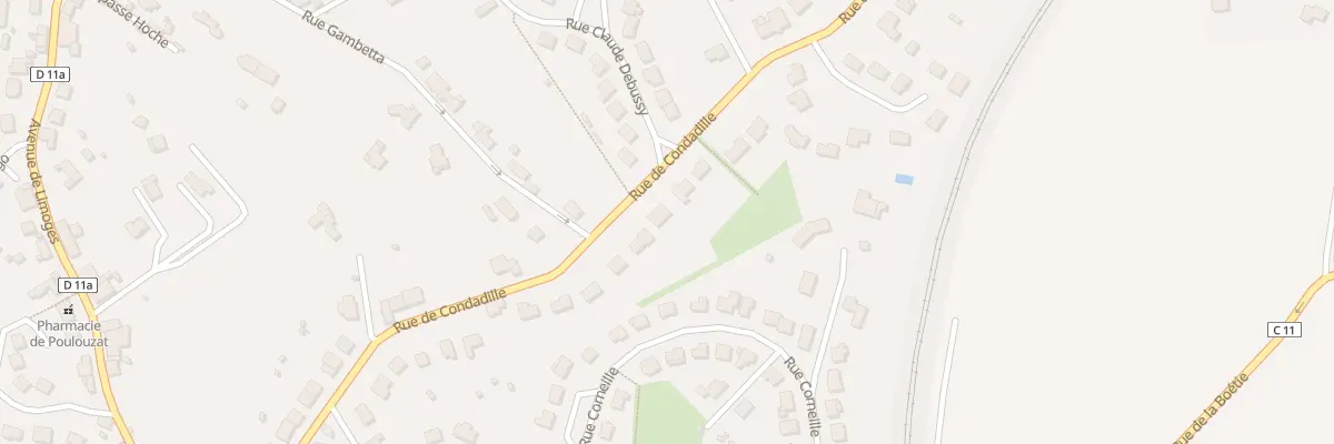 Plan du 32 Rue de Condadille à Condat-sur-Vienne