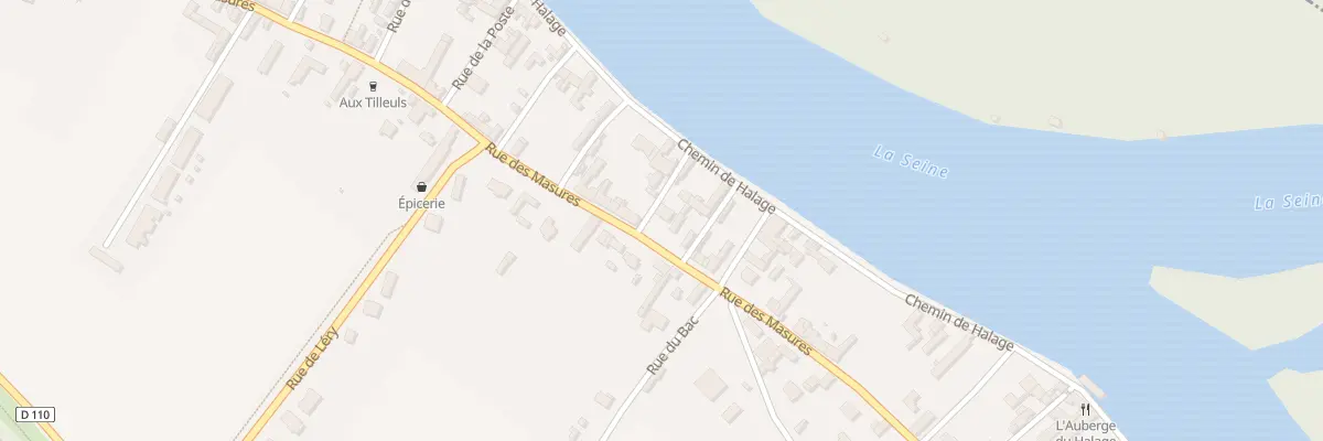 Plan du 107A Rue des Masures à Poses