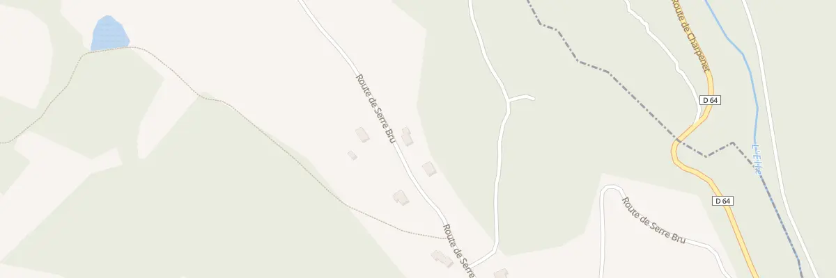 Plan du 1 Rte de Serre Bru à Beauregard-de-Terrasson