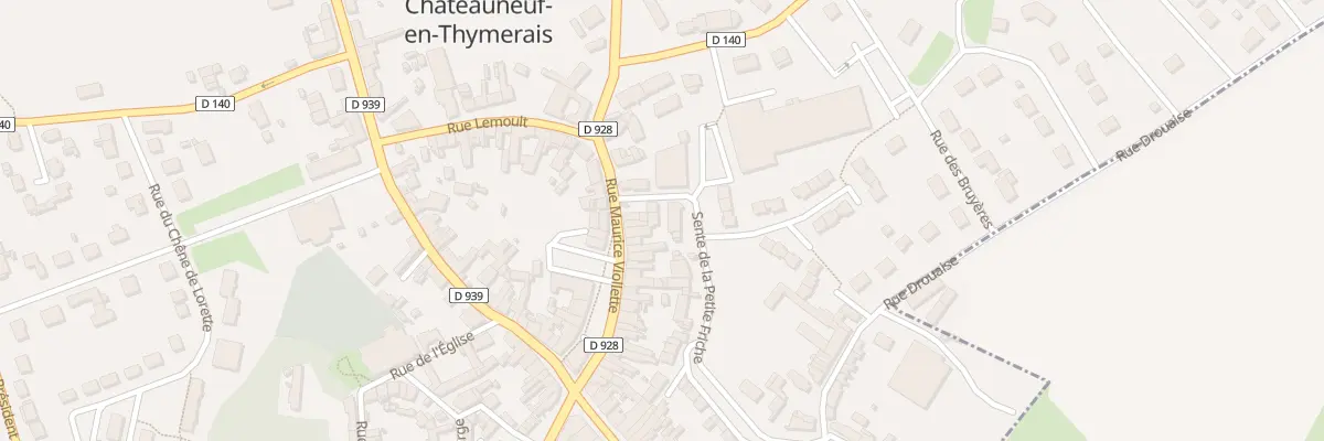 Plan du 40 Rue Maurice Viollette à Châteauneuf-en-Thymerais