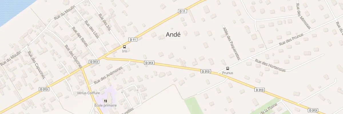 Plan du 11 Rte de Muids à Andé