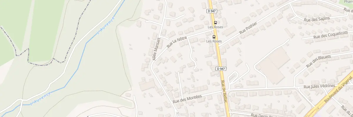 Plan du 21 Rue Le Nôtre à Limoges