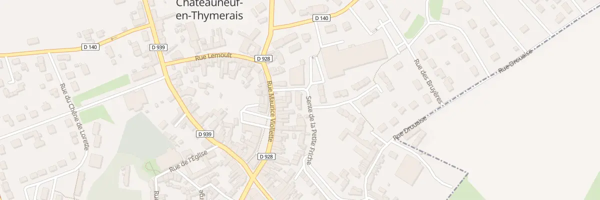 Plan du 2B Rue de la Petite Friche à Châteauneuf-en-Thymerais
