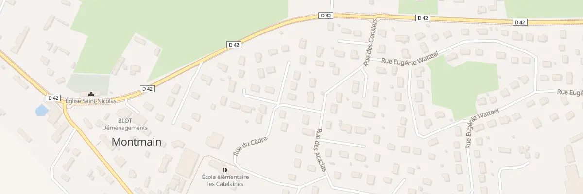 Plan du 22 Imp des Pommiers à Montmain