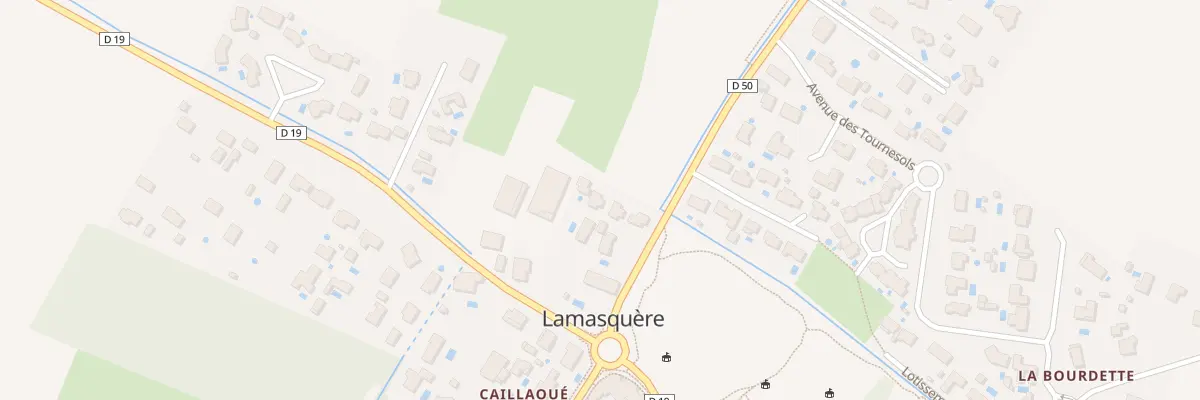 Plan du 83 Rte de la Fougarouse à Lamasquère