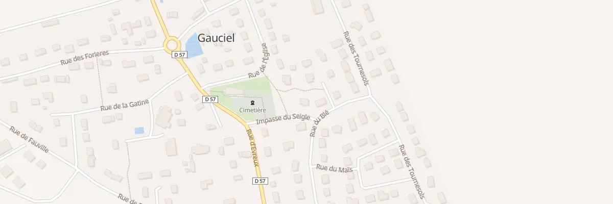 Plan du 1 Rue du Seigle à Gauciel