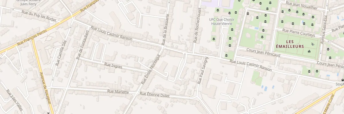 Plan du 85 Rue Louis Casimir Ranson à Limoges