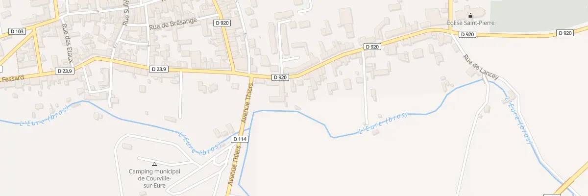 Plan du 6 Rue Aristide Briand à Courville-sur-Eure