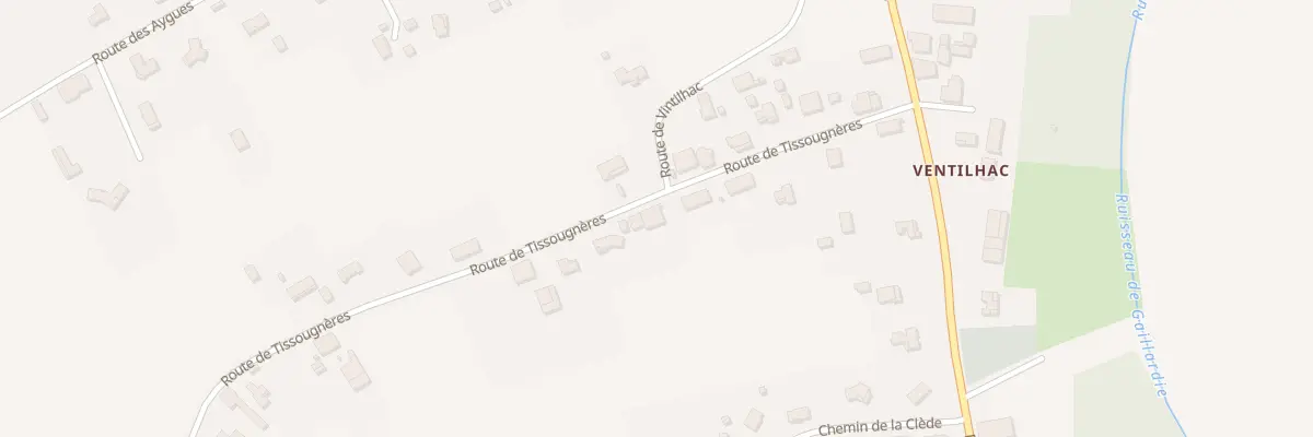 Plan du 201 Rte de Tissougneres à Barry-d’Islemade