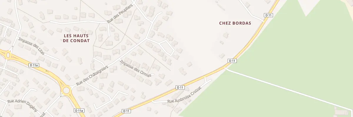Plan du 16 Imp des Bouleaux à Condat-sur-Vienne