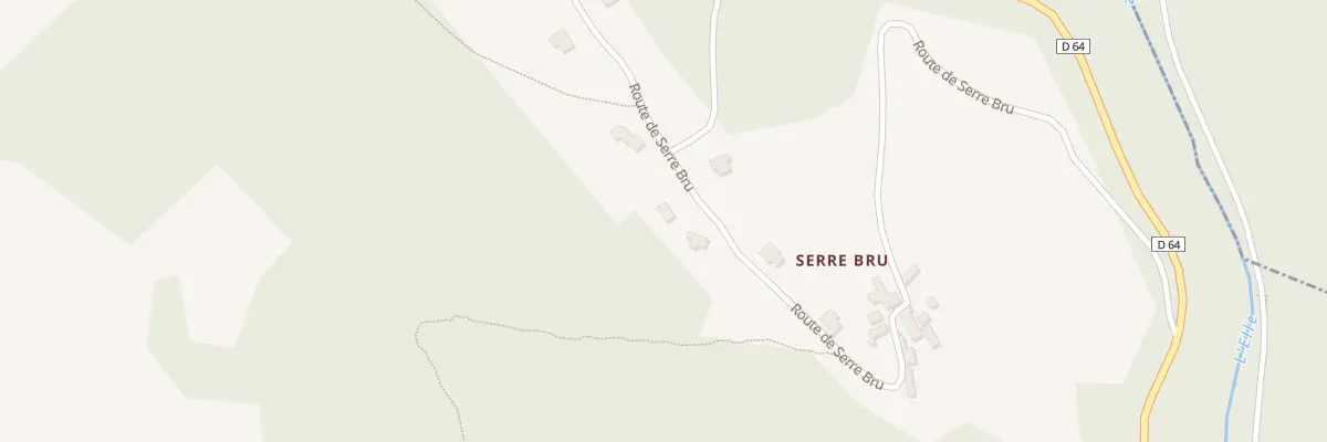 Plan du 12 Rte de Serre Bru à Beauregard-de-Terrasson