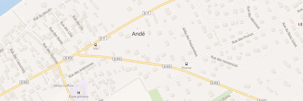 Plan du 17 Rte de Muids à Andé
