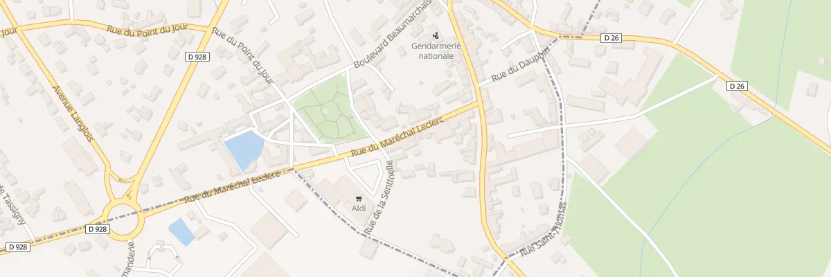 Plan du 7 Rue du Mal Leclerc à Châteauneuf-en-Thymerais