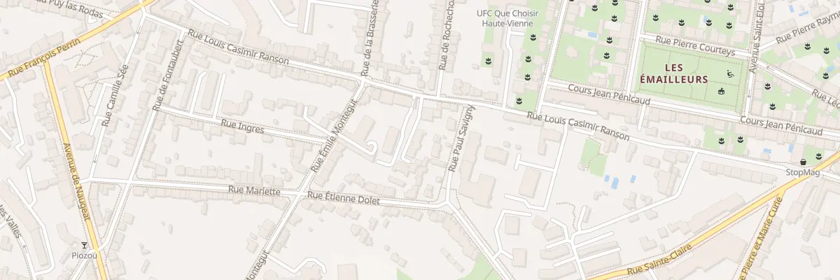 Plan du 77 Rue Louis Casimir Ranson à Limoges