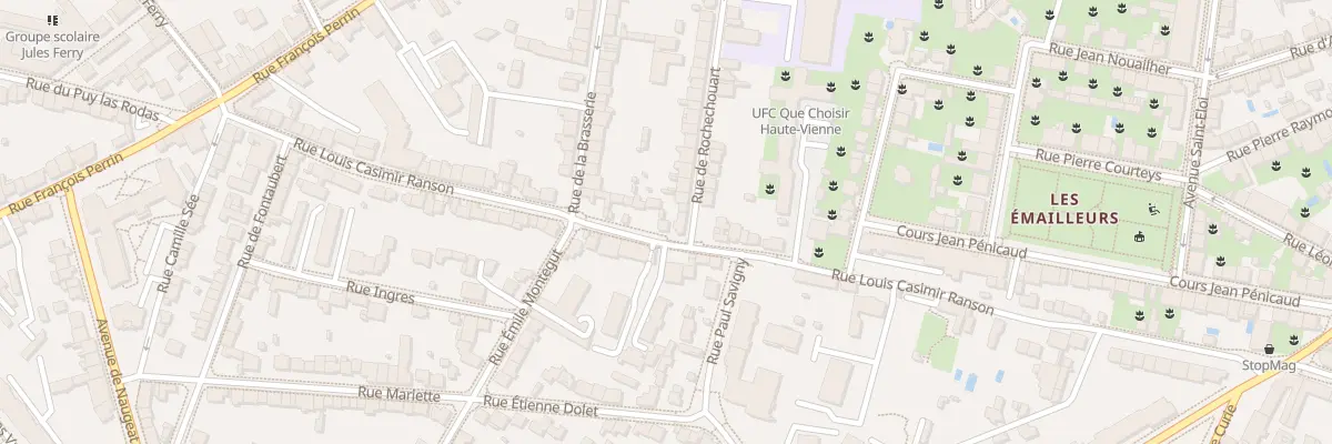 Plan du 80 Rue Louis Casimir Ranson à Limoges