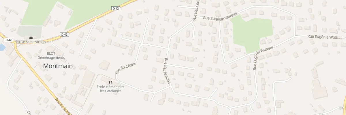 Plan du 34 Rue des Acacias à Montmain