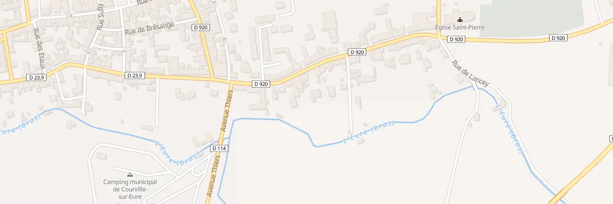 Plan du 18 Rue Aristide Briand à Courville-sur-Eure