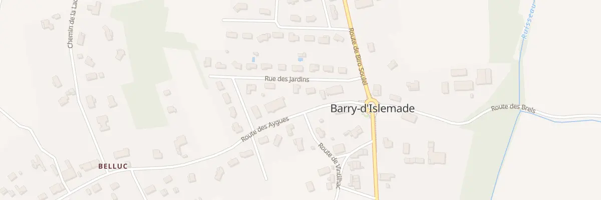 Plan du 3 Rue des Jardins à Barry-d’Islemade
