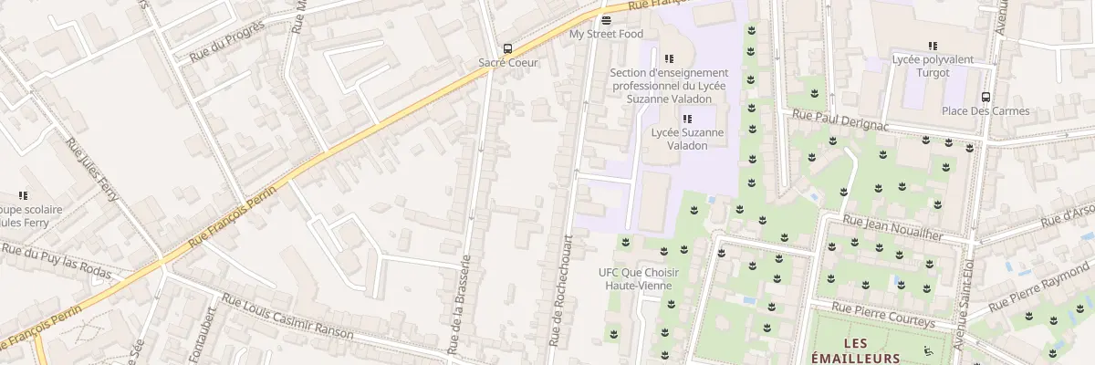 Plan du 28 Rue de Rochechouart à Limoges